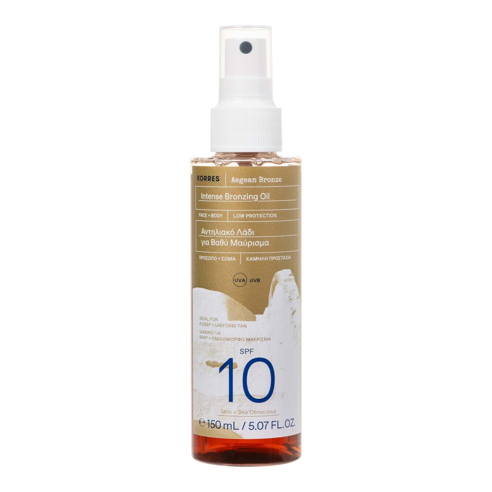 Korres Aegean Bronze Intense Bronzing Oil Face & Body SPF 10