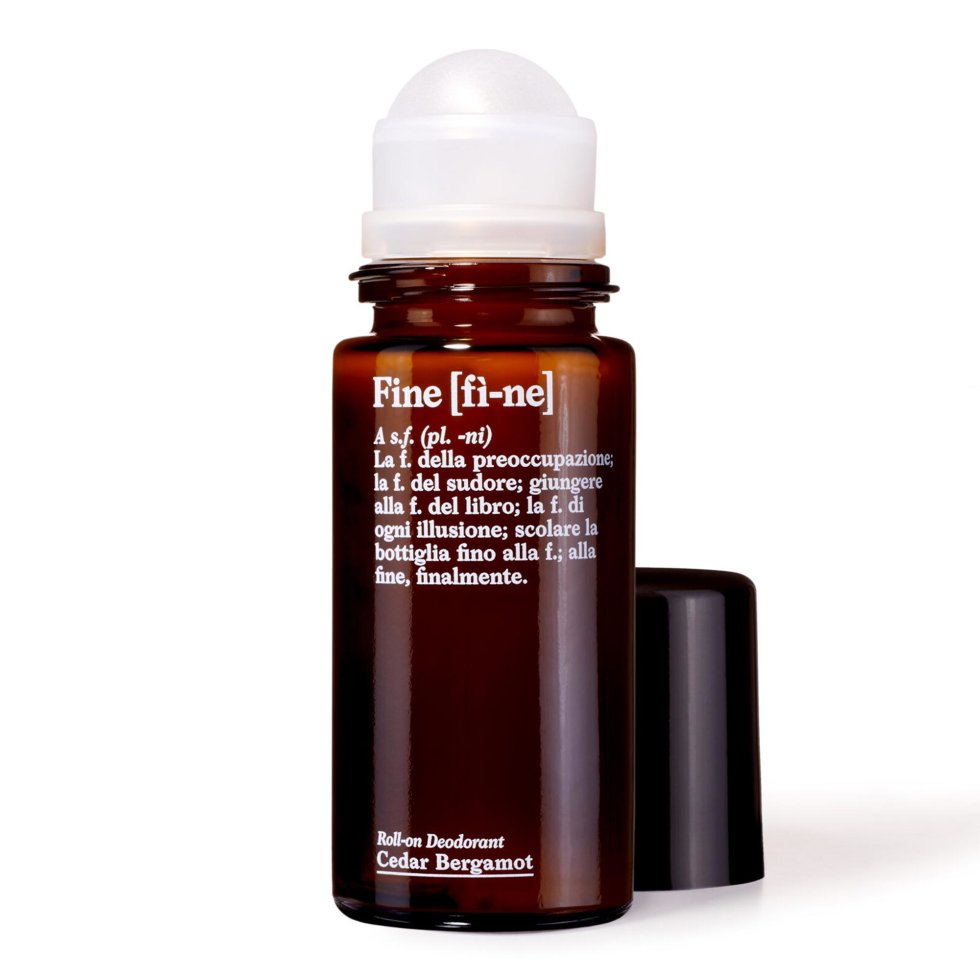 Fine Cosmetic Cedar Bergamot Deodorant Roll-On
