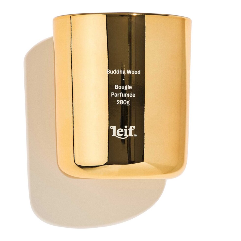 Leif Buddha Wood Gold Candle Limited Edition