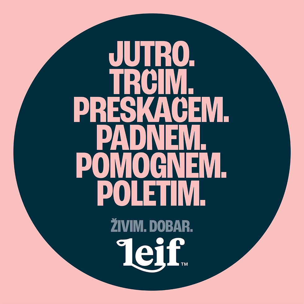 Živim. Dobar. LEIF.