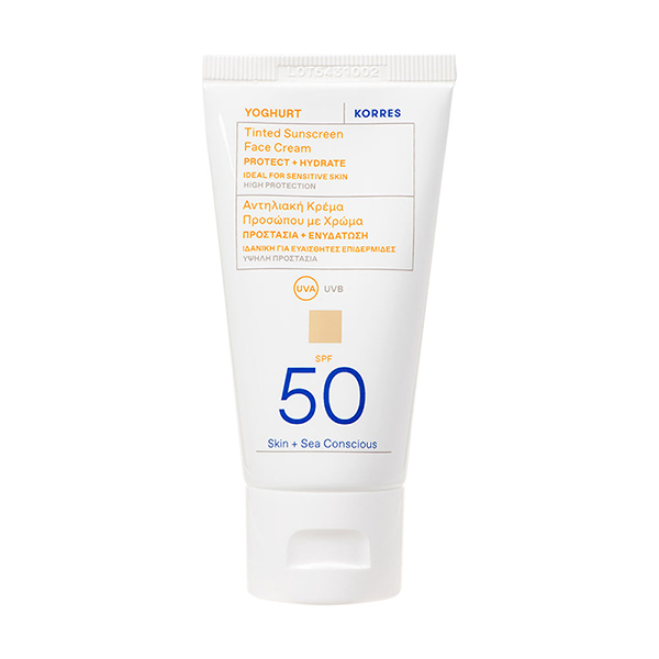 Korres Yoghurt - Tonirana krema za zaštitu od sunca za lice SPF 50, 50ml